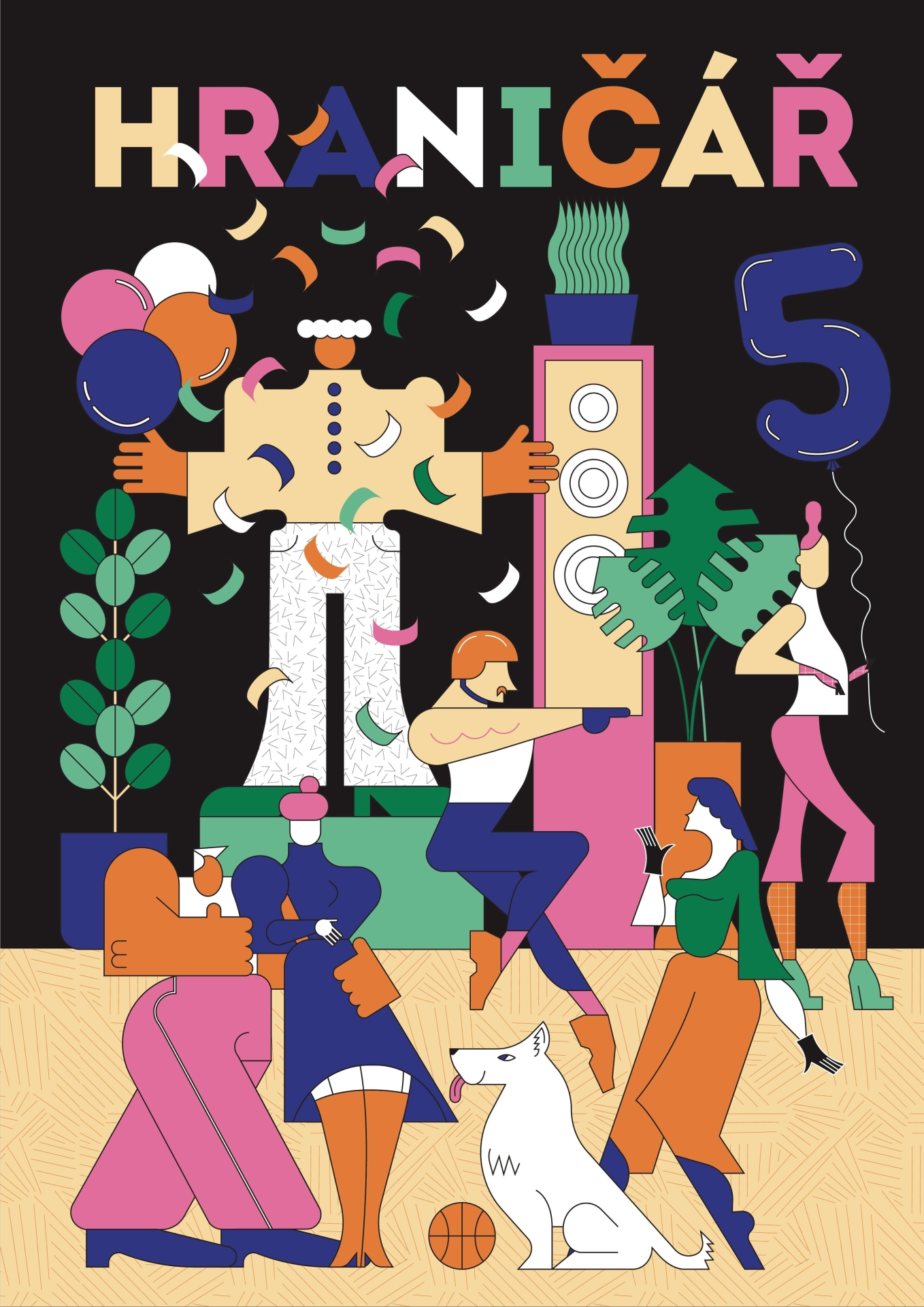 visual style and illustrations for the programme of KD Hraničár (Ústí nad Labem)